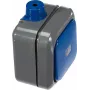 Busch-Jaeger elétrico BUSCH-JAEGER 2601/6 WN-53 interruptor de tecla com campo de identificação tecla, corte e comutação ocean cinzento/azul-verde (1084-0-0797)
