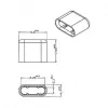 Tampa de proteção para conector fêmea DeLOCK 64008 USB Type-C preto