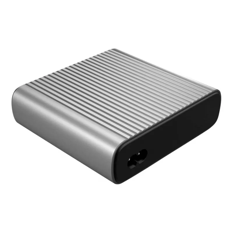 Carregador de secretária HYPER 245W GaN para portátil, smartphone, tablet preto, prateado AC, carregamento rápido da bateria interior