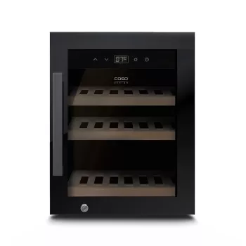 Caso | Garrafeira | WineExclusive 12 | Classe de eficiência energética G | Capacidade de garrafas 12 | Tecnologia de refrigeração Compressor | Preto