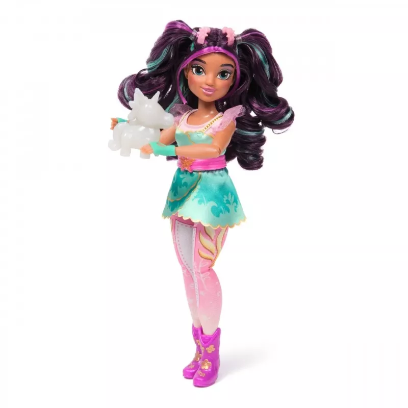 Boneca de moda Spinmaster Unicorn Academy Ava modelo 6072649 – boneca de moda com roupa temática e acessórios