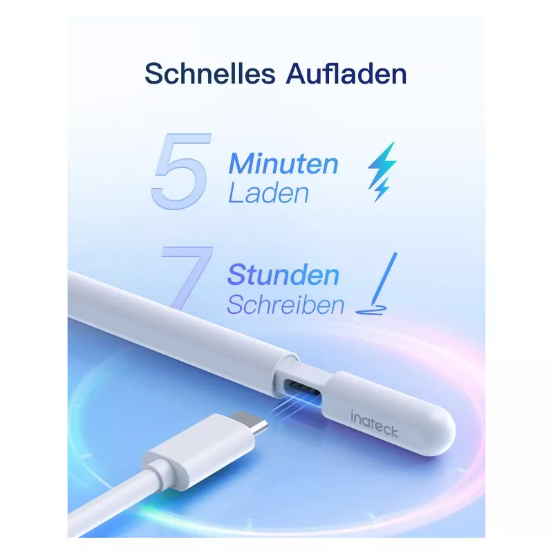 Stylus Pen Inateck PCL005_WHITE — compatível com iPad Pro, iPad Mini, iPad 6–10