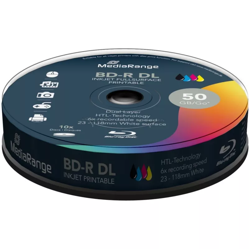BD-R MediaRange MR509 50GB 10 unid.
