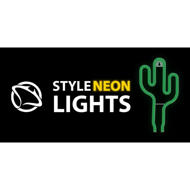 Luz néon MANTA SNL74GN verde cato — letreiro néon decorativo, modelo SNL74GN