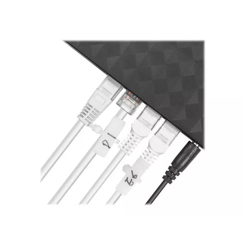 Abraçadeiras com campo de identificação (transversal) - comprimento 100 mm - largura 2,5 mm