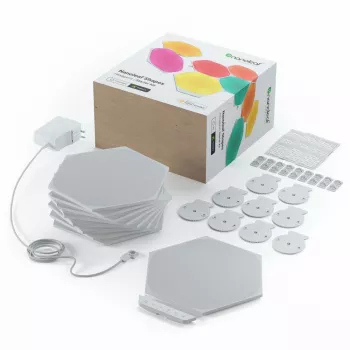 Nanoleaf HEXAGON SMARTER KIT painéis LED branco 7 unid.