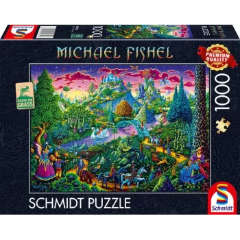 Michael Fishel: Mundo de contos de fadas fantástico, Puzzle 1000 peças