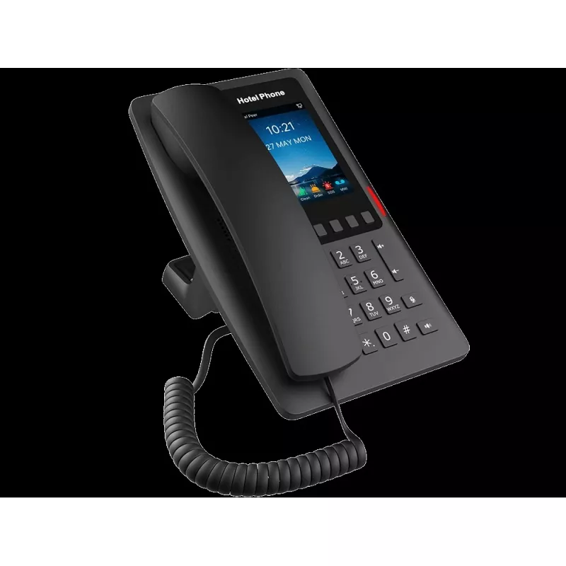 Telefone IP Fanvil H6W-preto Wi-Fi Bluetooth – telefone de secretária VoIP Fanvil H6W-preto com Wi-Fi e Bluetooth