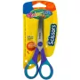Tesoura Colorino 38553PTR para crianças, 13,5 cm de comprimento da lâmina, punho de borracha