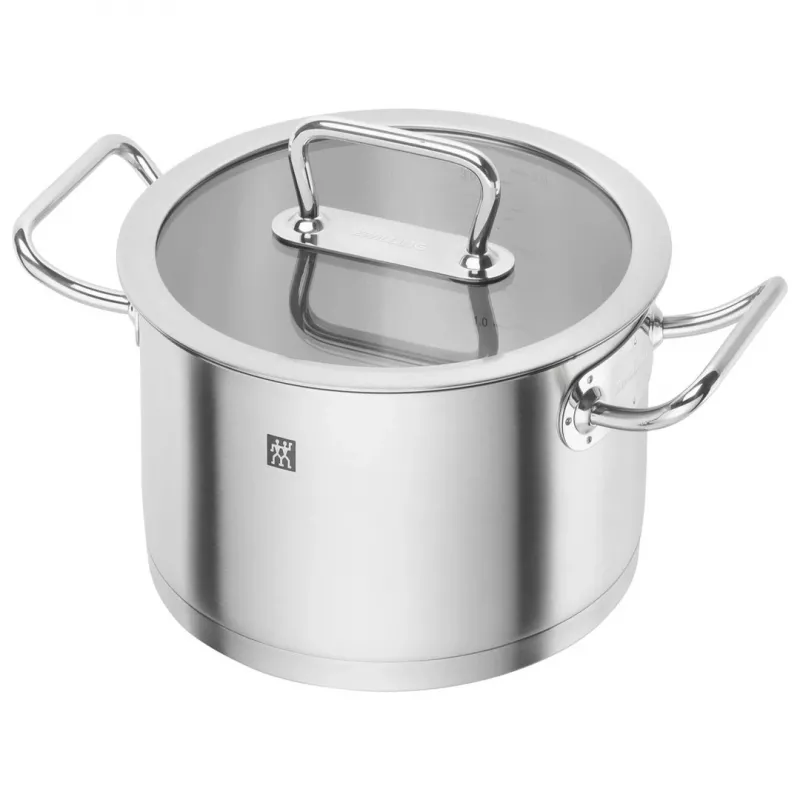 Zwilling Pro 65120-005-0 conjunto de tachos e panelas, 5 peças, aço inoxidável, prateado