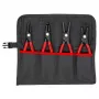 Alicate para anéis de segurança Knipex 00 19 57 V01 cabo vermelho