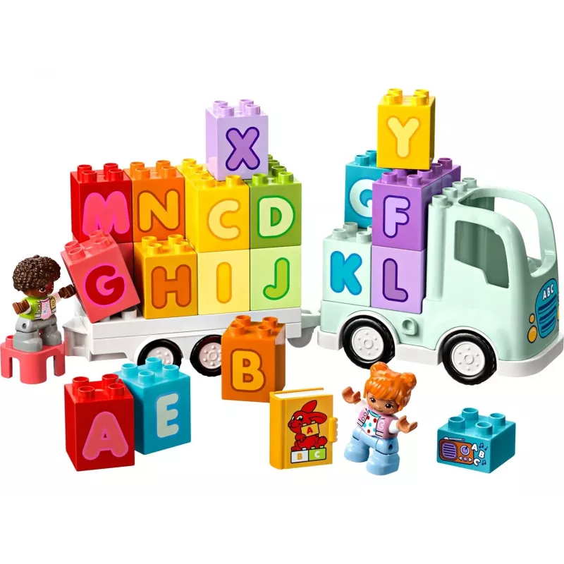 Brinquedo de construção LEGO DUPLO 10421 Camião ABC, 36 peças, 2 minifiguras, a partir de 2 anos, dimensões 110 × 140 × 70 mm