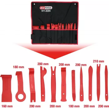 Conjunto de cunhas de plástico ks tools MASTER 11 peças 911.8205