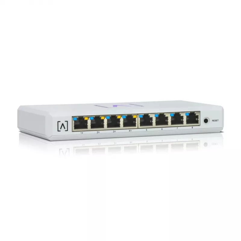 Alta Labs S8-POE Switch de rede gerido Gigabit Ethernet (10/100/1000) Power over Ethernet (PoE) branco