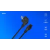 Savio CL-158 cabo de alimentação IEC C5 para ficha C/E/F, 3 m, preto