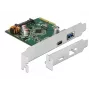 DeLOCK 90299 Placa PCIe x4, 1x USB Type-C + 1x USB Type-A, USB 3.2 Gen 2 (10 Gbps)
