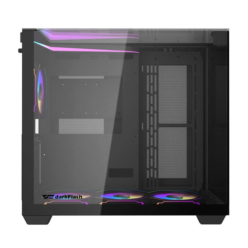 Caixa para computador Darkflash TH285 (preto) + 4 ventoinhas