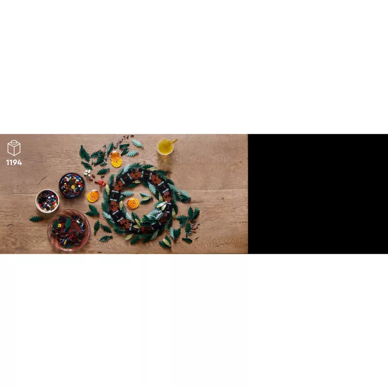LEGO 10340 Icons Coroa de Natal brinquedo de construção