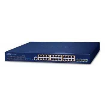 Switch gerido PLANET Layer 3 24 portas 10/100/1000T Gigabit Ethernet 1U