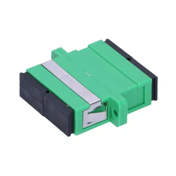 Adaptador SC/APC duplex Extralink, monomodo, verde