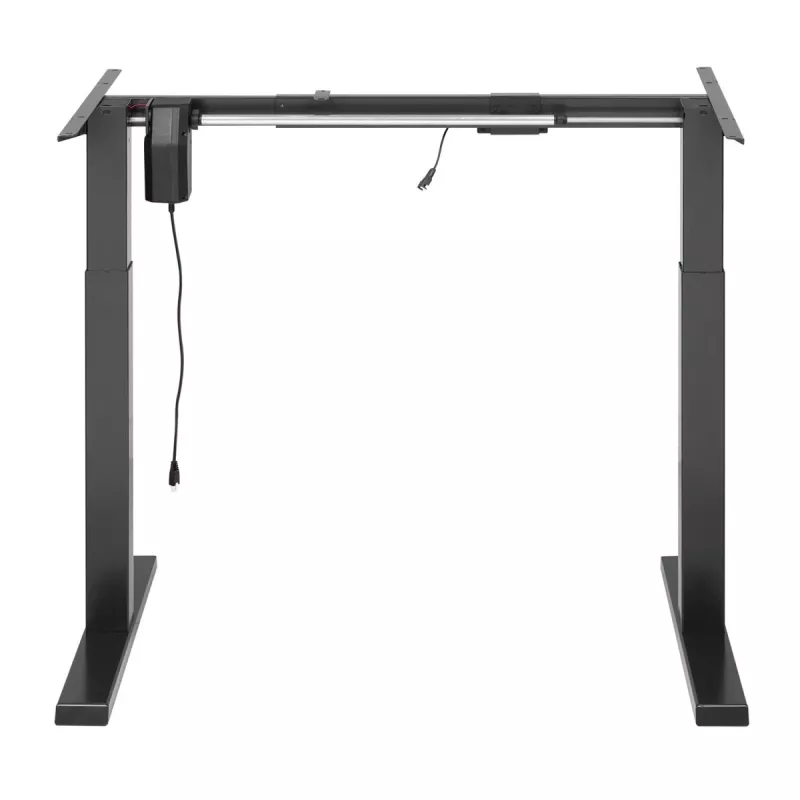 Secretária elétrica de altura ajustável Ergo Office, Cinzento, Altura máx. 123 cm, 80 kg - sem tampo, para trabalho de pé e sentado, ER-433