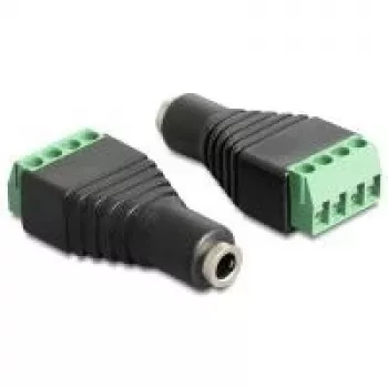 Adaptador de cabo DeLOCK 65457 3,5 mm 4 pinos preto verde
