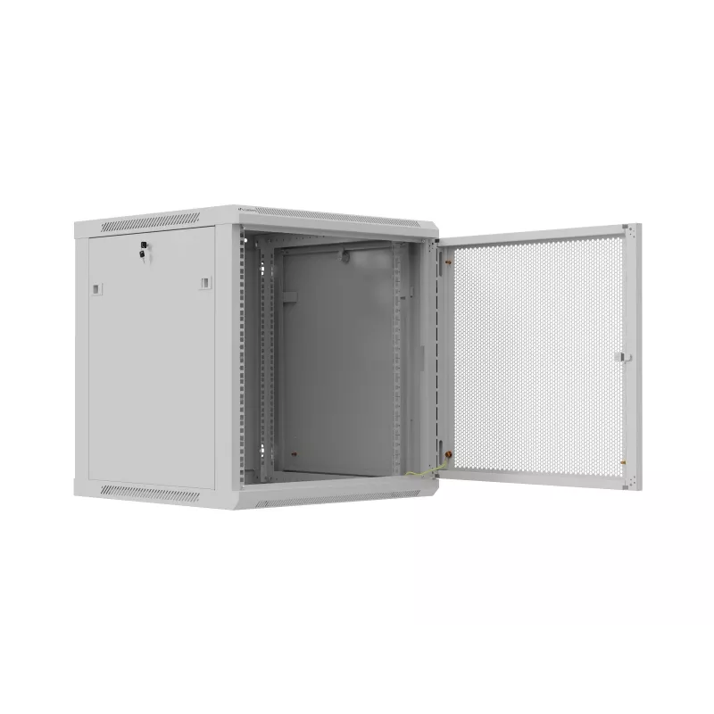 Rack de montagem na parede 19 polegadas 12U 600x600 cinzento