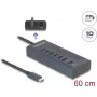 Hub USB DeLOCK 3.2 Gen 1 Type-C 10000 Mbit/s azul 64288