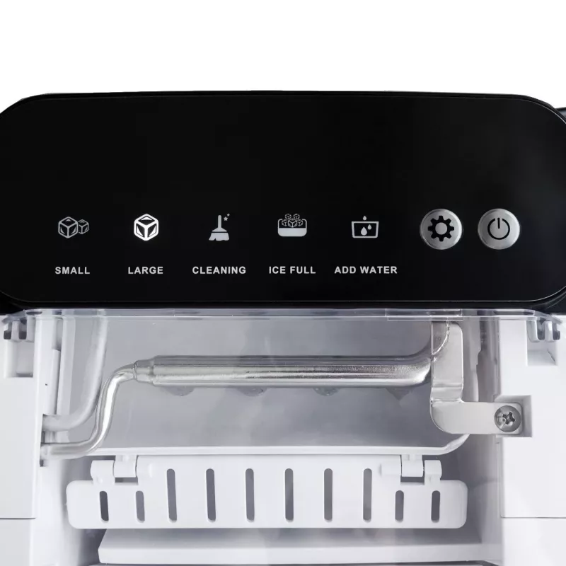 Máquina de fazer gelo BLAUPUNKT IMB301 — máquina de gelo compacta de bancada, produção automática de gelo