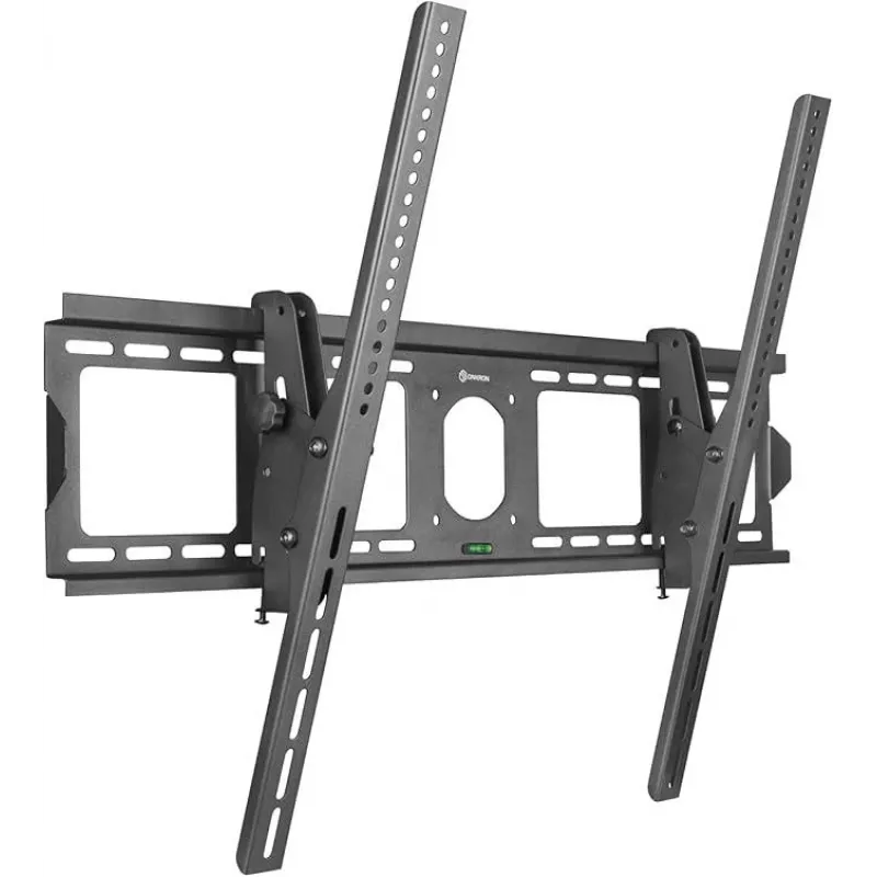 Suporte de parede para TV ONKRON UT4-B para televisores de 55–100 polegadas, preto, suporte fixo inclinável