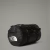 Saco duffel The North Face Base Camp S — 50 L, nylon/poliéster, preto/branco