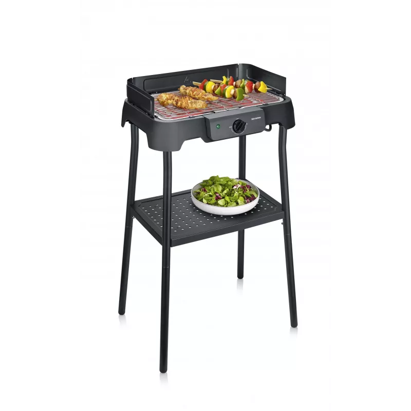 Grelhador elétrico de mesa SEVERIN PG 8594 — 2000 W, grelha retangular, preto