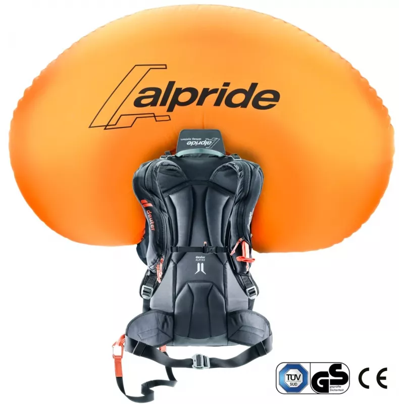 Mochila de avalanche Deuter Alproof 30 SL - preto/verde denim