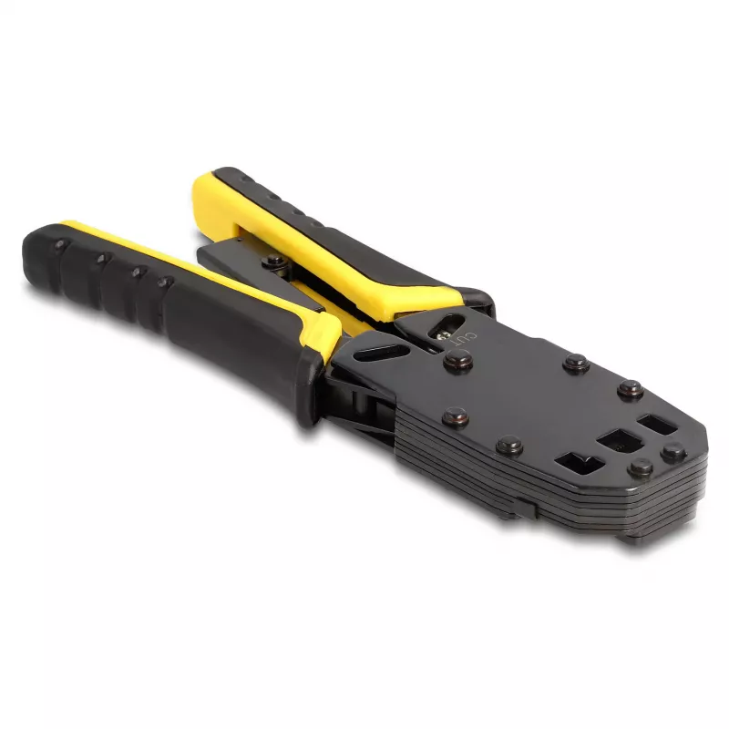 Alicate de crimpagem universal DeLOCK com descarnador para conectores modulares 10P 8P 6P 4P