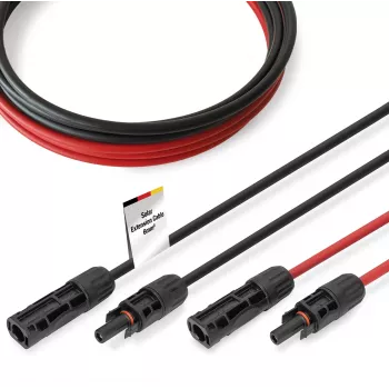 Cabo Digitus DK-SCEC66-0150 6 mm² 15 m MC4 preto vermelho