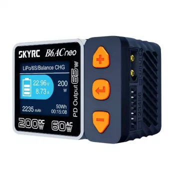Carregador de baterias SkyRC B6AC Neo 10A AC DC LiPo Li-Ion LiFePO4