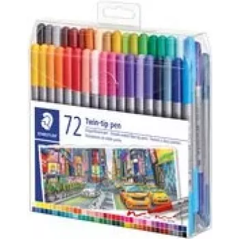 Caneta de fibra Staedtler 3200 fina/extrafina multicolorida 72 unid.