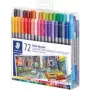 Caneta de fibra Staedtler 3200 fina/extrafina multicolorida 72 unid.