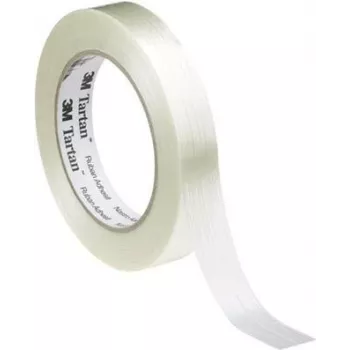 Fita de filamento 3M Tartan KT-0000-4032-1 – 50 m x 25 mm, transparente, reforço biaxial