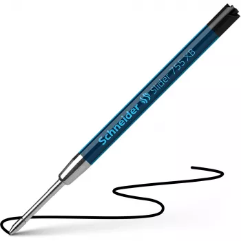 Schneider Slider 755 Recargas de esferográfica 0,7 mm, preto, 10 un.