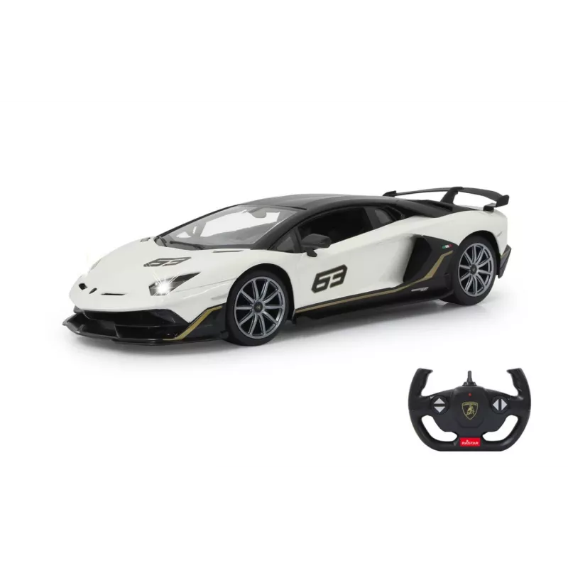 Jamara Lamborghini Aventador SVJ Performance 1:14 branco 2,4 GHz A – carro desportivo – motor elétrico – 1:16 – Ready-to-Run (RTR) – branco – rapazes (405172)