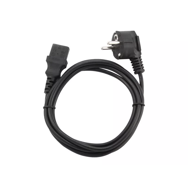 Cabo de alimentação Gembird PC-186 preto 1,8 m CEE7/4 conector fêmea C14