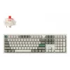 Teclado mecânico full-size Keychron Q6 Max – interruptores vermelhos, caixa branca