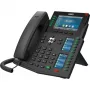 Telefone IP Fanvil X6U V2 preto 20 linhas LCD Wi-Fi