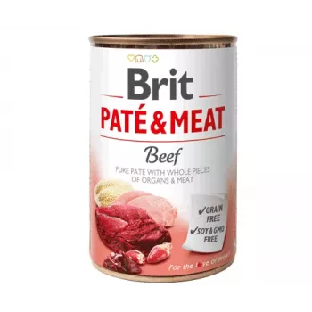Comida húmida Brit Paté & Meat with Beef para cães 400 g