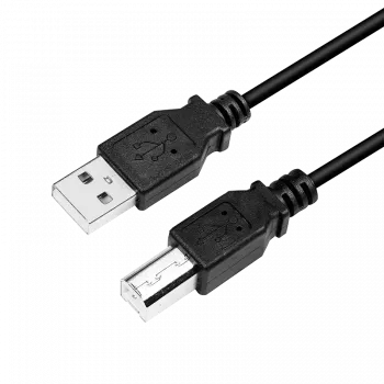 Cabo USB LogiLink CU0007B USB 2.0 2 m USB A USB B preto