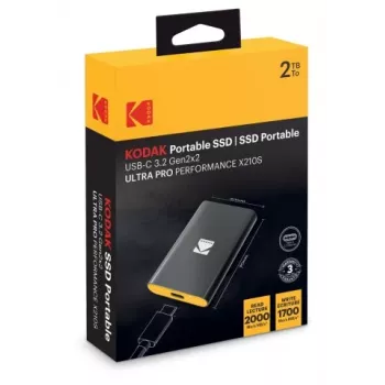 SSD portátil Kodak X210 S 3.2 Gen2 2 TB EKSSD2TX210SK