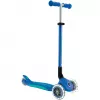 Primo Foldable Plus Lights, trotinete azul-escuro/turquesa