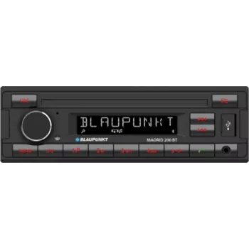 Autorrádio BLAUPUNKT Madrid 200 BT — 1-DIN, Bluetooth, profundidade de instalação reduzida