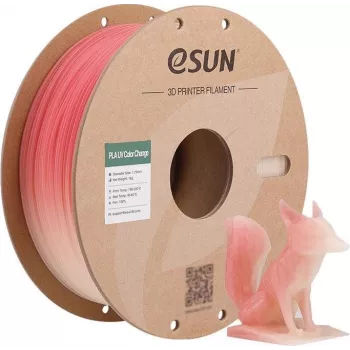 PLA UV 1,75mm vermelho 1kg ESUN 3D FILAMENT (PLA-UV CC175UV-R1P1)